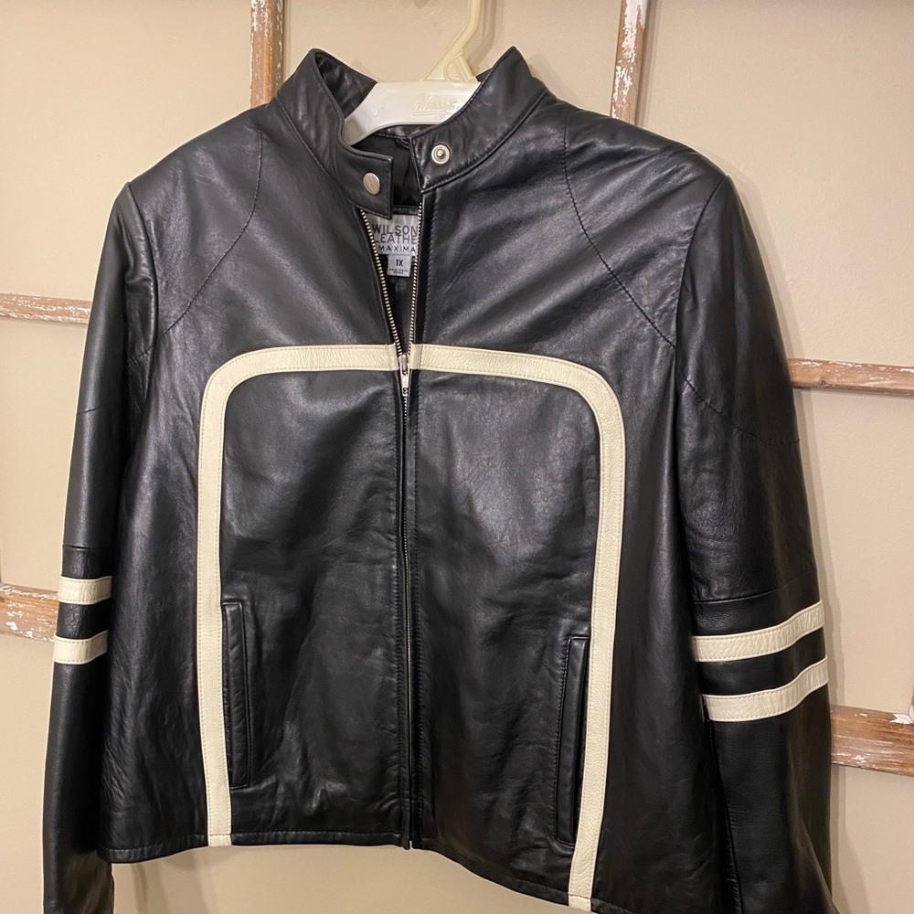 Wilson’s Leather Women’s motorcycle jacket